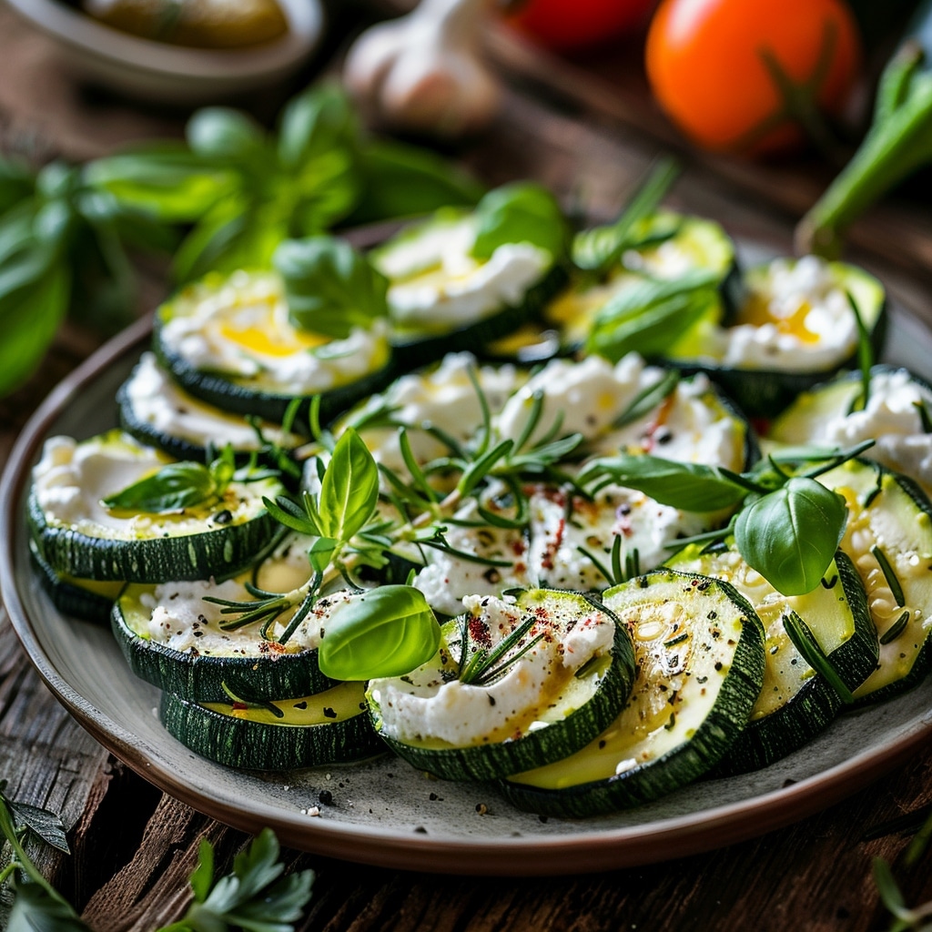 Antipasti courgette ricotta – recette