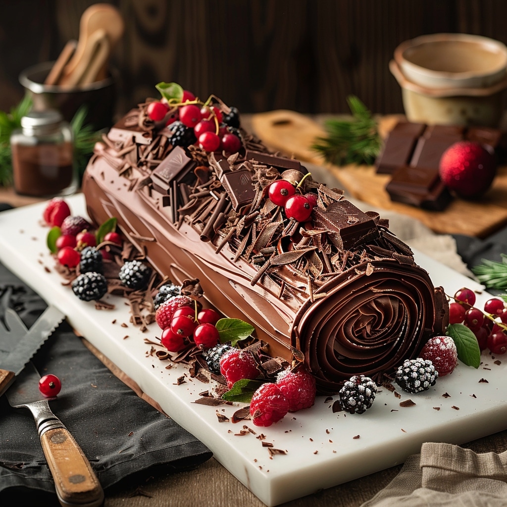 Bûche de Noël au chocolat – recette