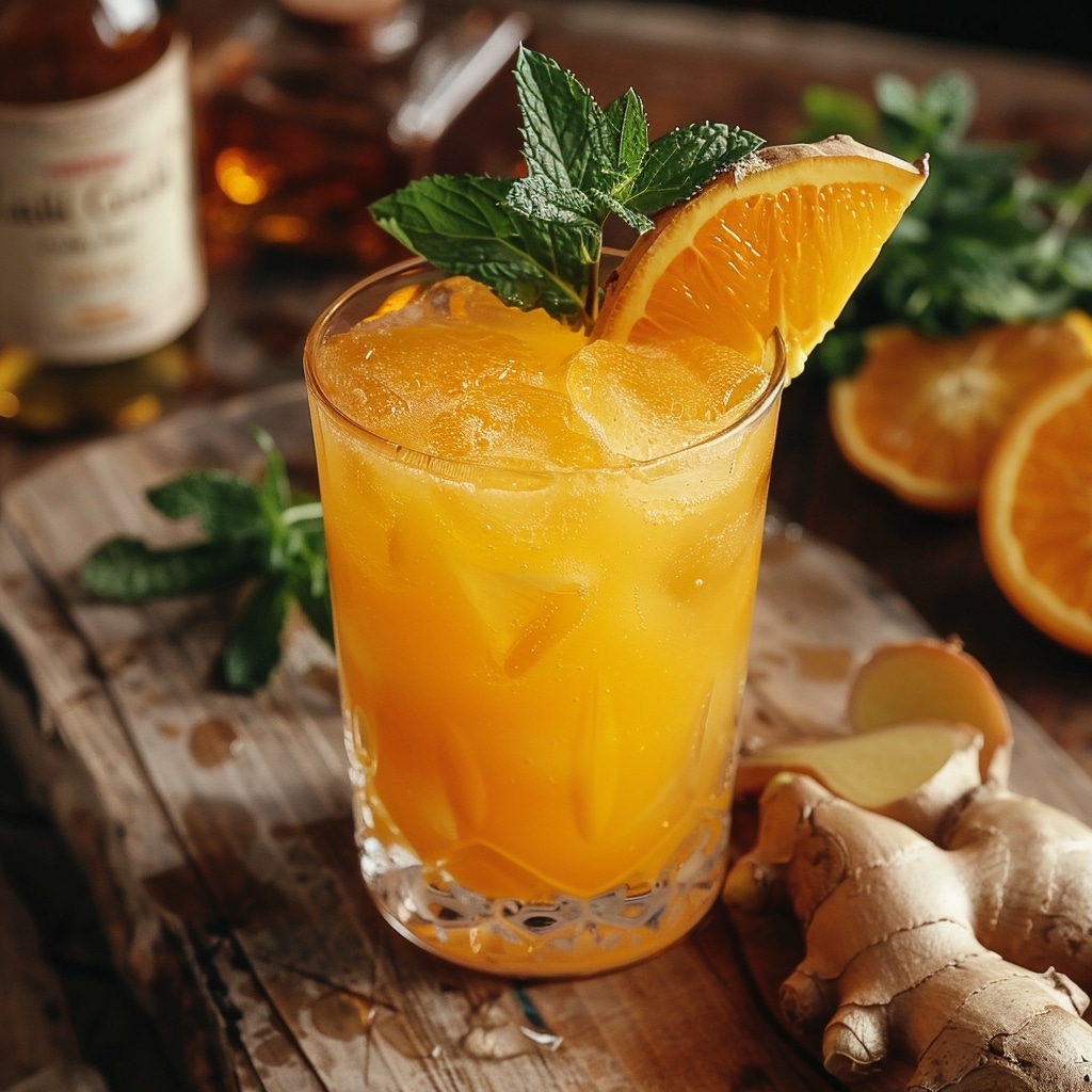 Jus de gingembre au rhum – recette