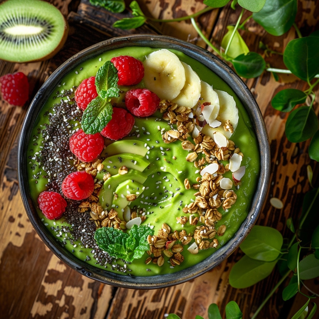 Smoothie bowl avocat peps