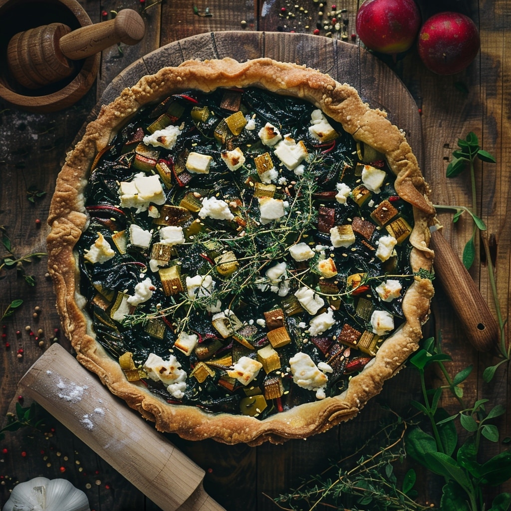 Tarte aux blettes et chèvre frais – recette