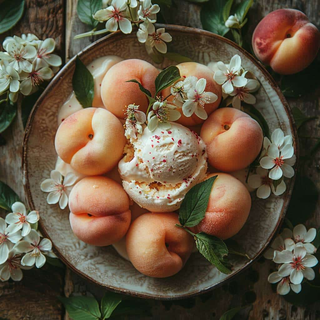 Le dessert pêche-fleur de sureau de Sojade